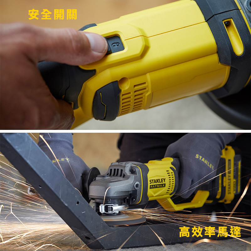 美國 史丹利 STANLEY 20V 5"砂輪機(空機) SCG400