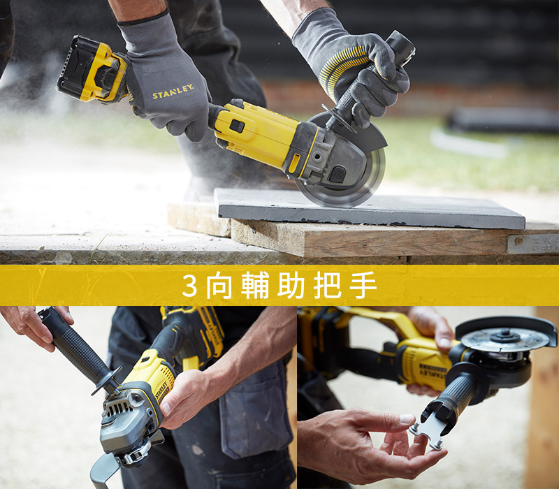 美國 史丹利 STANLEY 20V 5"砂輪機(空機) SCG400