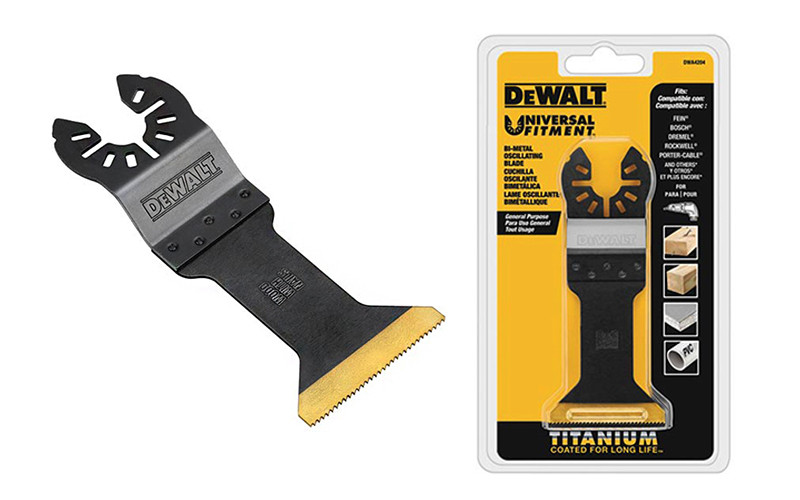 美國 得偉 DEWALT 磨切機配件 BIM TIT 直切刀片寬面鈦塗層 木材、釘子用 DWA4204