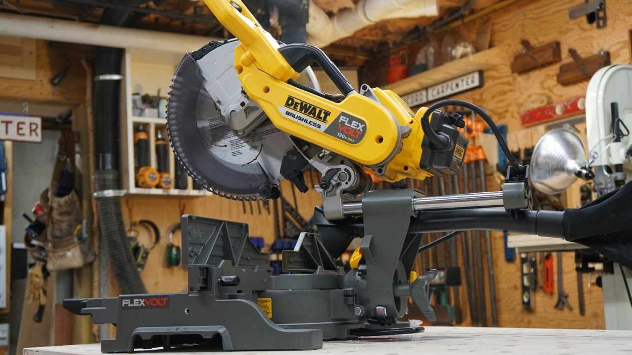 120V 無碳刷雙軌多角度12"斜切鋸(空機+轉換器) DHS790AB