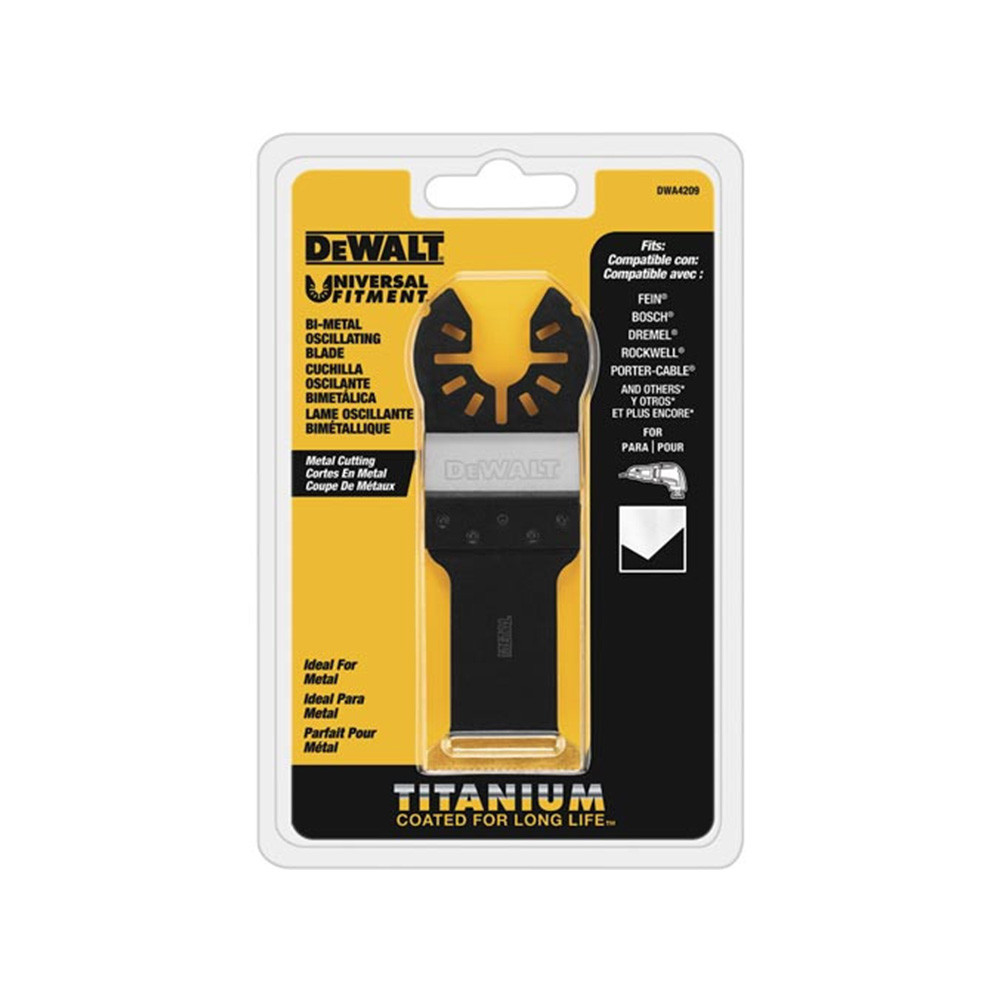 美國 得偉 DEWALT 磨切機配件 BIM TIT 直切刀片、寬面鈦塗層 金屬用 DWA4209