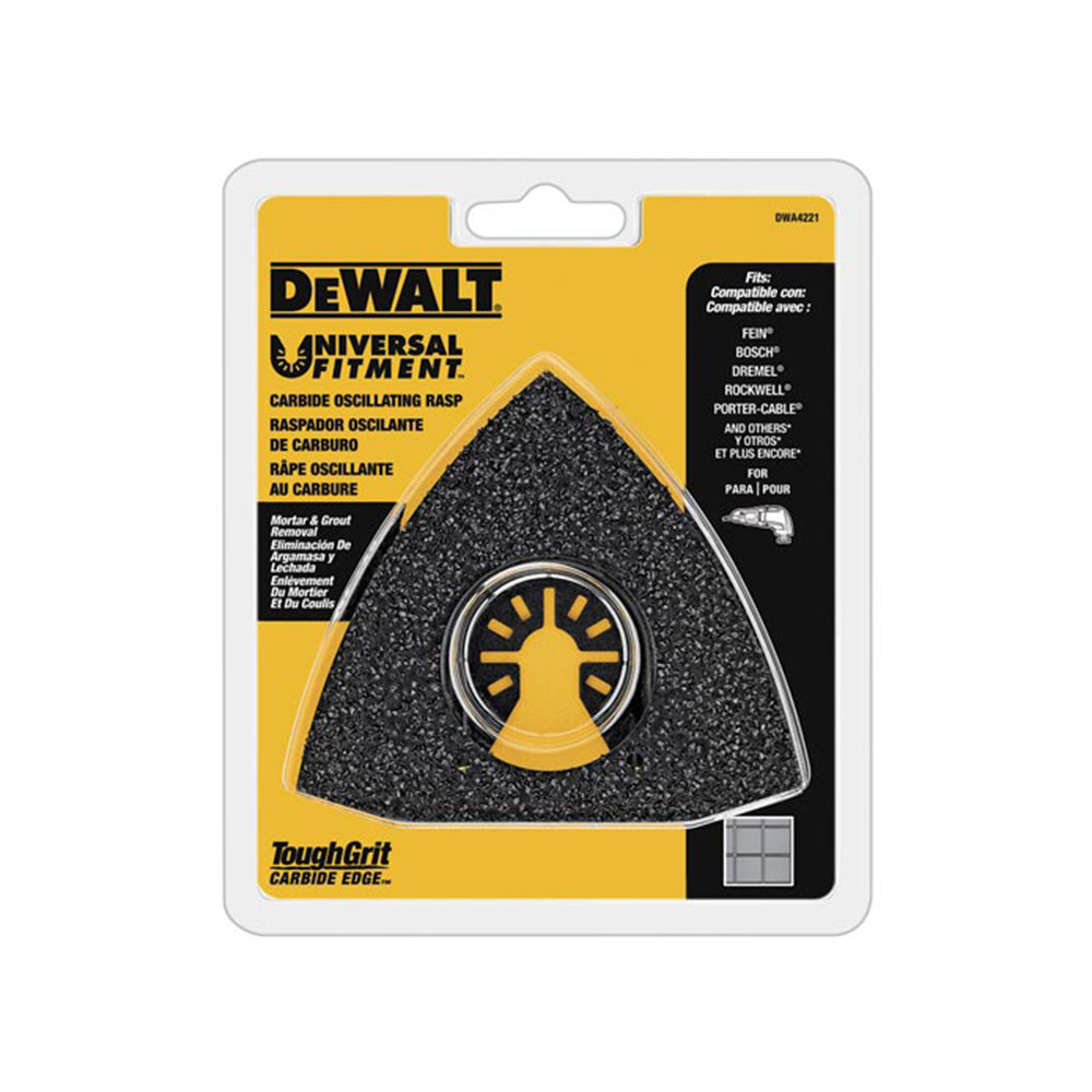 美國 得偉 DEWALT 磨切機配件 砂刃刀片 清除灰漿用三角銼刀 DWA4221