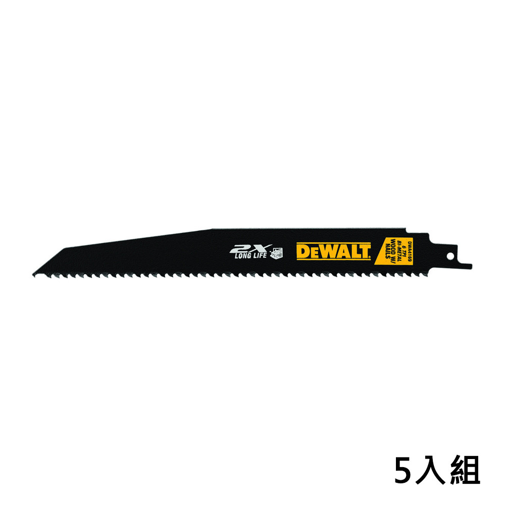 美國 得偉 DEWALT 9"x6T雙金屬2X軍刀鋸片(木工用) DWA4169 (5入)