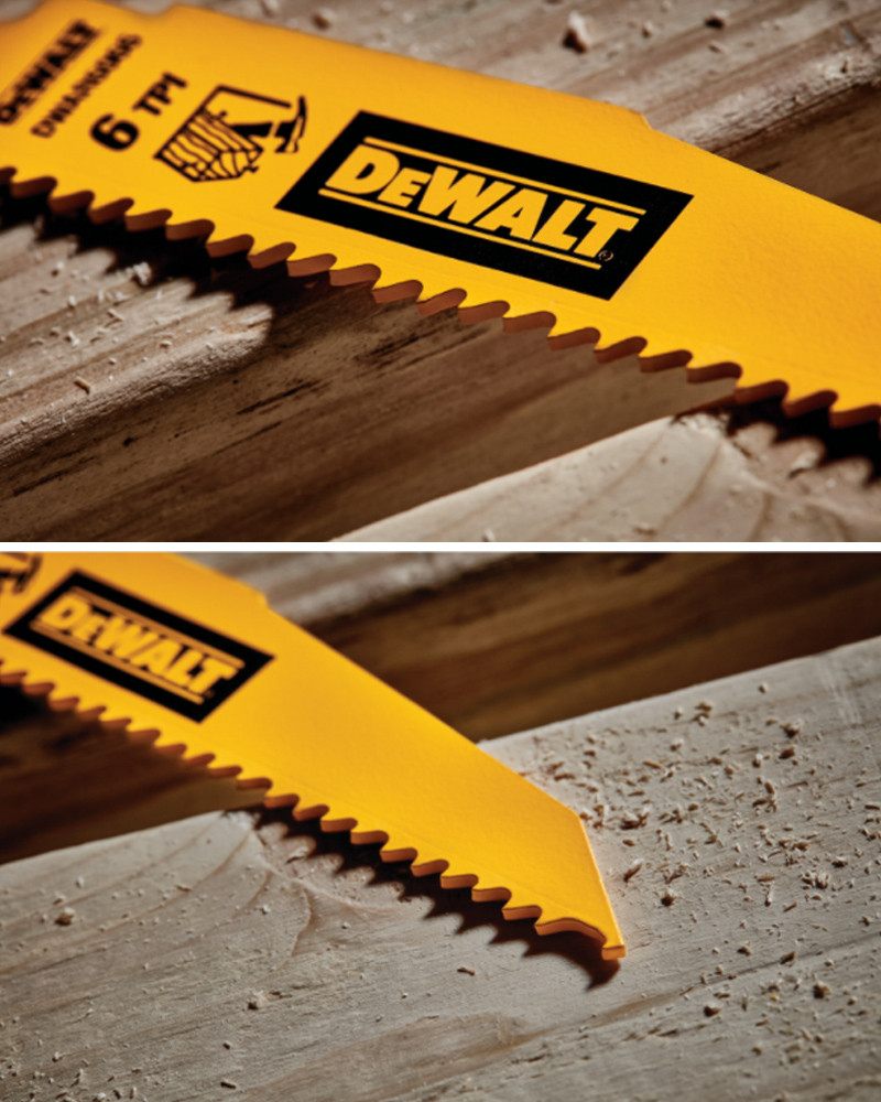 美國 得偉 DEWALT 6"x6T雙金屬破壞型軍刀鋸片(木工) DWAR6066 (5入)