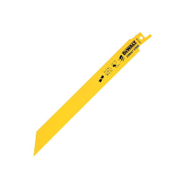 美國 得偉 DEWALT 雙金屬鐵工用 金屬及金屬管材鋼材快速切割軍刀鋸片203mm DT2354-QZ (5入)