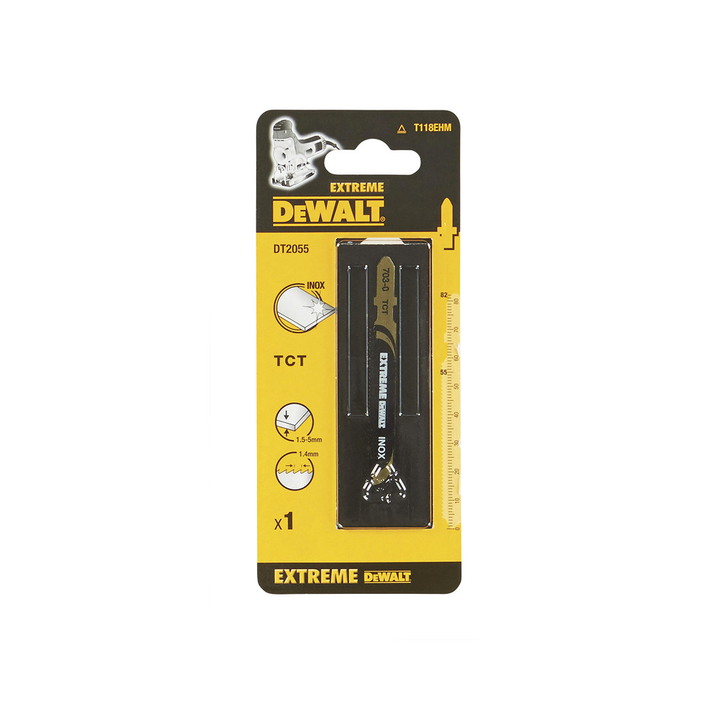 美國 得偉 DEWALT 特級鎢鋼線鋸片82mm*18T(不鏽鋼5mm) DT2055-QZ (1入)