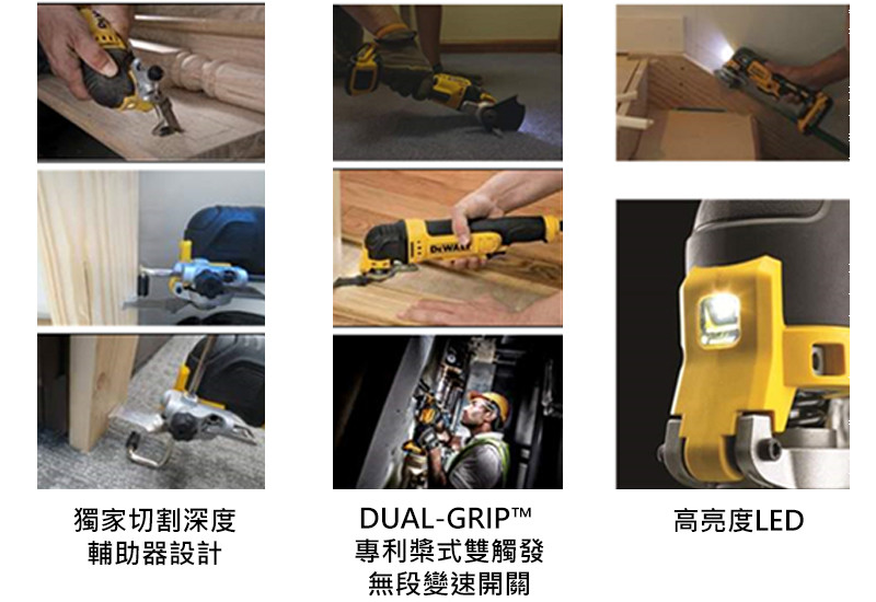 20V無碳刷專利磨切機(雙電2.0Ah) DCS356D2