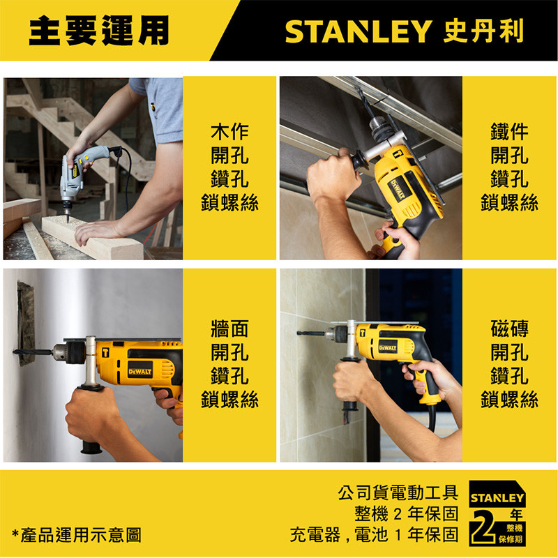 13mm四分震動電鑽620W(紙盒裝) STEL146