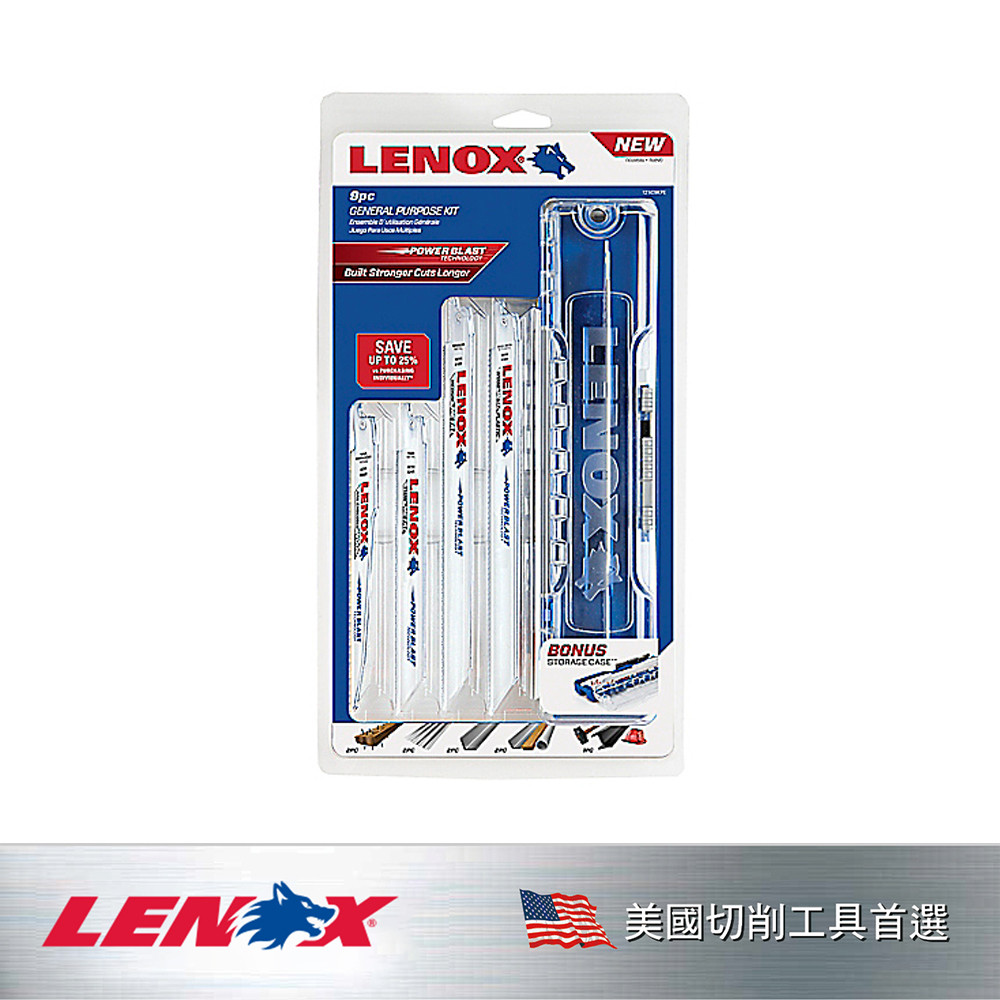 9件式 雙金屬軍刀鋸片組 (656R.624R.818R.810R.960R) LET12143