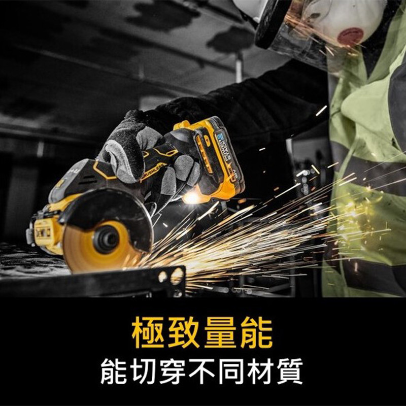 20V 無碳刷3"切割工具(空機) DCS438N