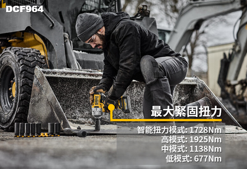 20V 無刷6分大扭力衝擊扳手(空機) DCF964