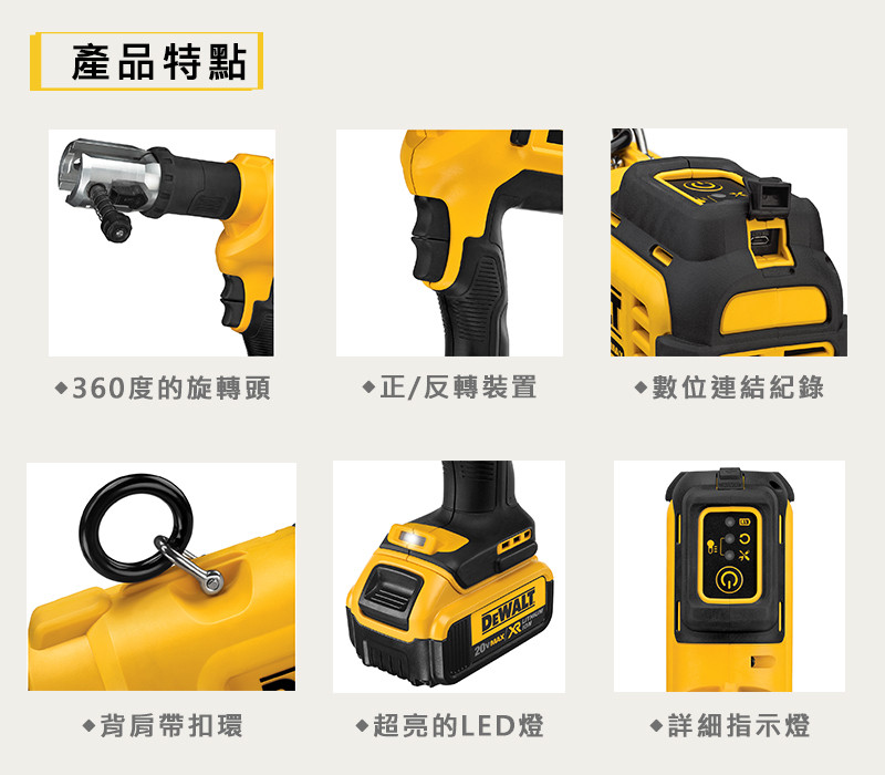 美國 20V 超鋰電壓接鉗(空機) DCE200